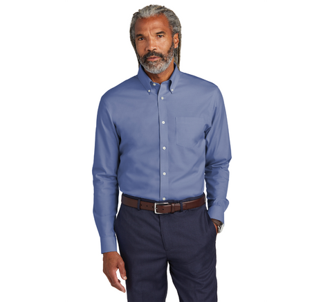 68. FMD - Brooks Brothers® Tall Wrinkle-Free Stretch Pinpoint Shirt