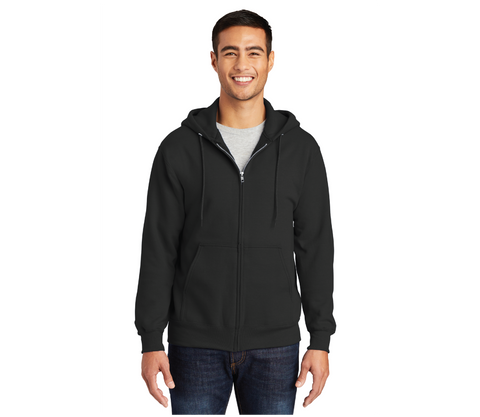 74. FMD - Port & Company® Essential Fleece Full-Zip Hooded Sweatshirt