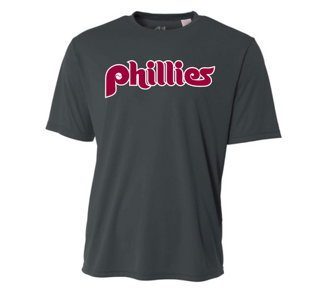 Central Coast Phillies Graphite Workout Shirt