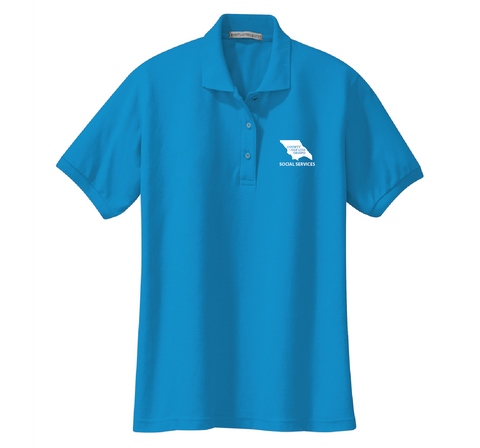 SLO County Social Services - Ladies Cotton Pique Polo