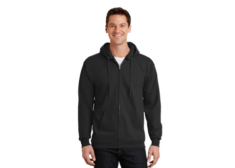 72. FMD - Port & Company® Essential Fleece Full-Zip Hooded Sweatshirt (TALL)