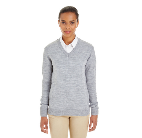 29. FMD - Harriton Ladies' Pilbloc V-Neck Sweater