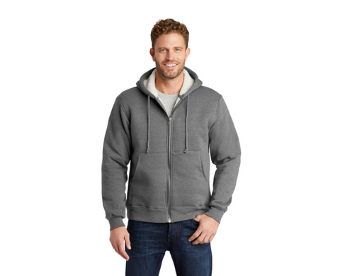 47. FMD* - CornerStone® Heavyweight Sherpa-Lined Hooded Fleece Jacket
