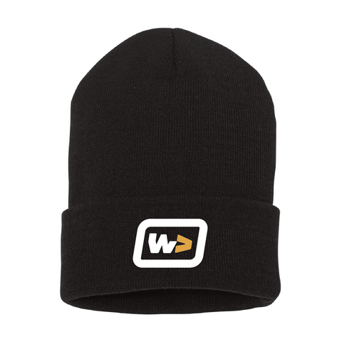 Wholesum Black Cuffed Beanie