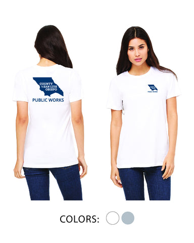 SLO Public Works - Ladies' Crewneck Tee