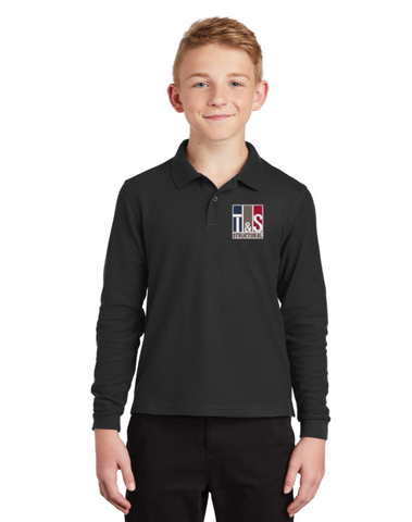 T&S Structural - Youth Long Sleeve Polo