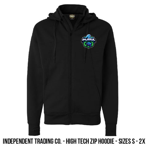 Puma Aquatics - High Tech Zip Crest Hoodie - Black