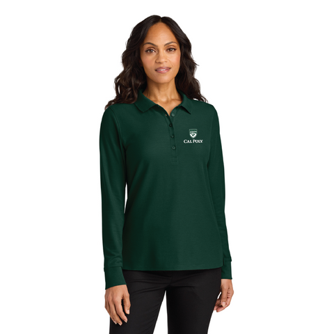 Cal Poly Admissions Women's Pique Long Sleeve Polo