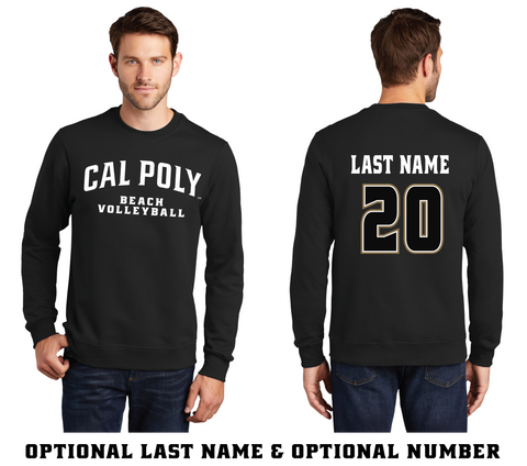 CP Beach Volleyball Crew Sweatshirt w/Name-Number