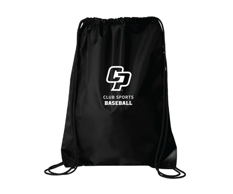 Cal Poly Club Baseball Drawstring Bag
