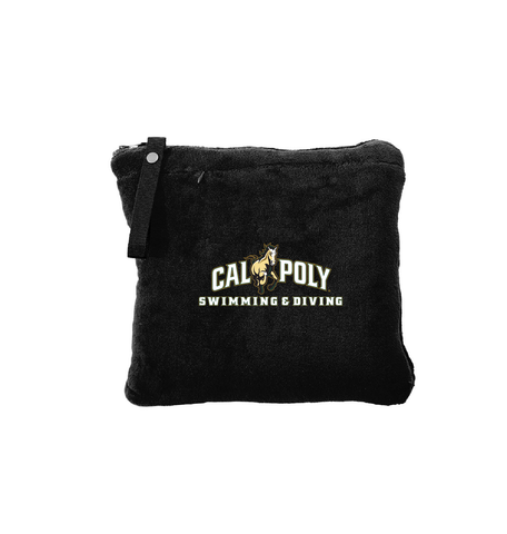 Cal Poly Swimming & Diving Packable Travel Blanket