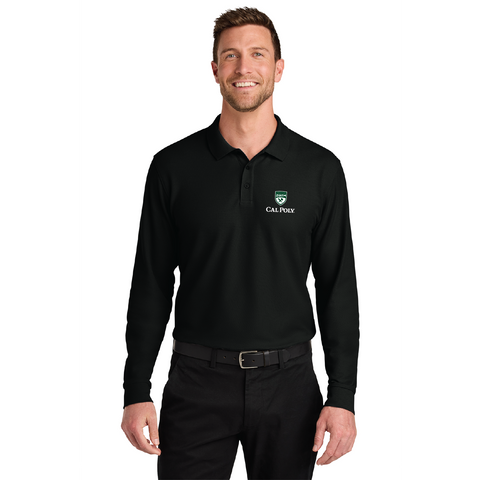 Cal Poly UDAE Pique Long Sleeve Polo