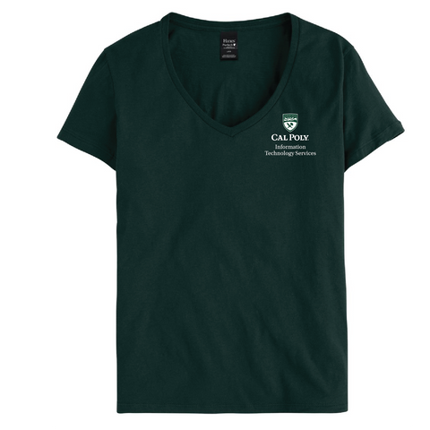 CP Information Technology - Ladies 100% Cotton V-Neck Tee