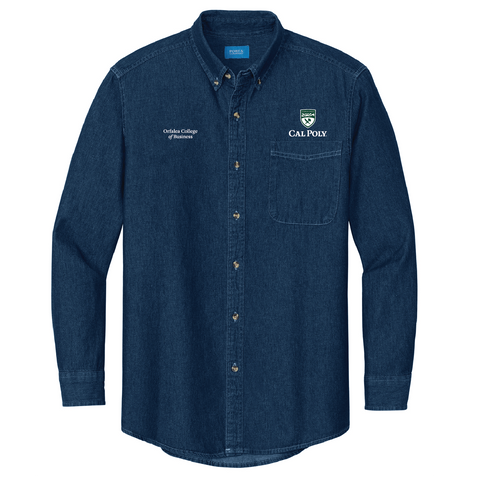Cal Poly OCOB - Long Sleeve Denim Shirt
