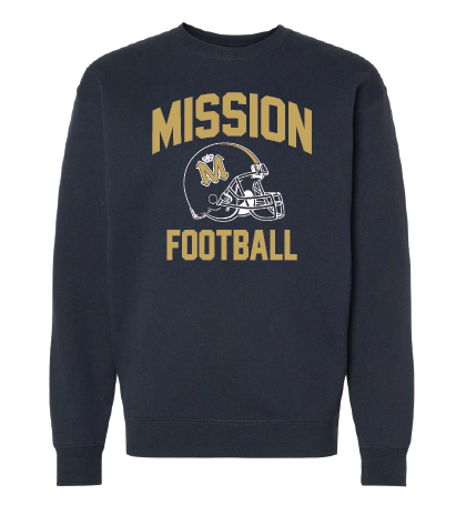 Mission Retro Football Crewneck