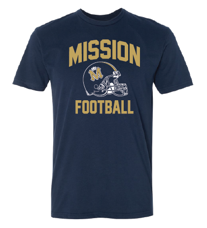 Mission Retro Football Navy T-Shirt