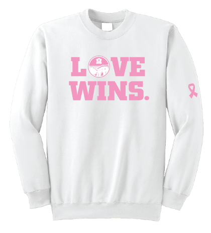 MCP Think Pink Love Wins Crewneck