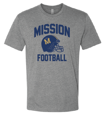 Mission Retro Football Grey T-Shirt