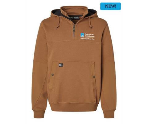 DCPP Dri Duck Men's Mission Quarter-Zip Hooded Pullover