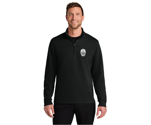 SLO Police Badge Double Pique 1/4-Zip
