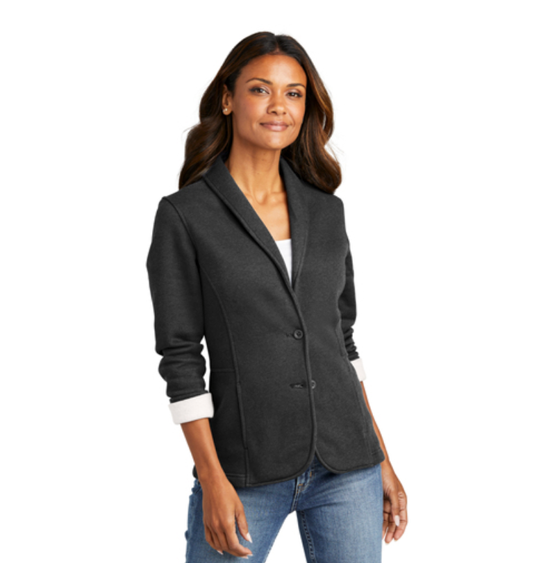Fleece sales blazer womens