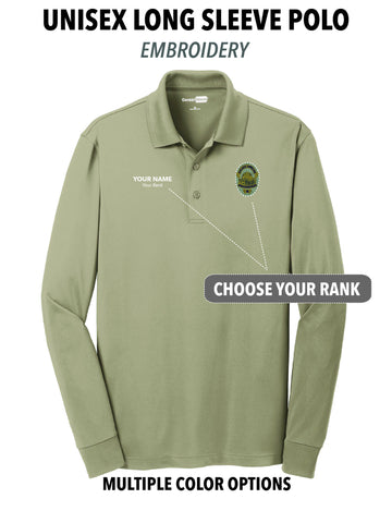 Atascadero Police - Unisex Embroidered Long Sleeve Polo – J