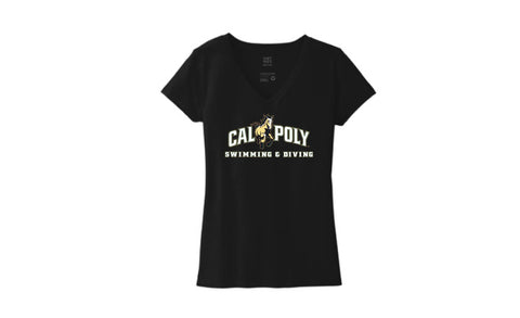 Cal Poly Swimming & Diving Women's V-Neck Tee