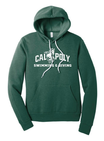 Cal Poly Swimming & Diving Unisex Sponge Fleece Hoodie