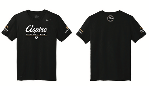 Aspire Softball Nike Training Tee (Unisex & Youth) - Custom Number Option
