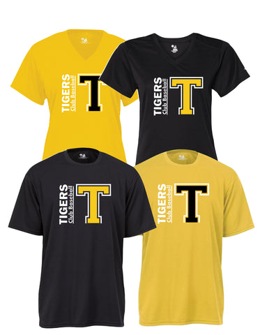 Tigers Club Baseball - Performance Shirt - Big "T" Design