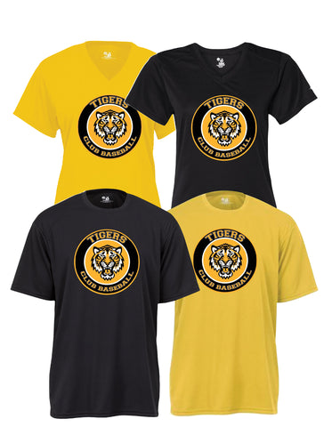 Tigers Club Baseball - Performance Shirt - Circle Tiger Design